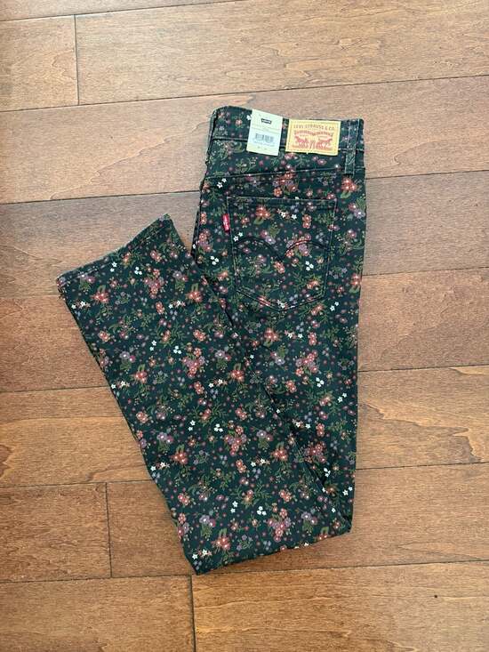 Levi's Denim - 31 X 30 Levi's Women's 314 Shaping Straight Floral Print Jeans